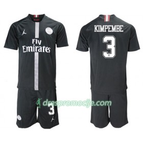 Paris Saint Germain Dres Kimpembe 3 Jodan Crna Dječji Treći 2018/19 Kratkih Rukava